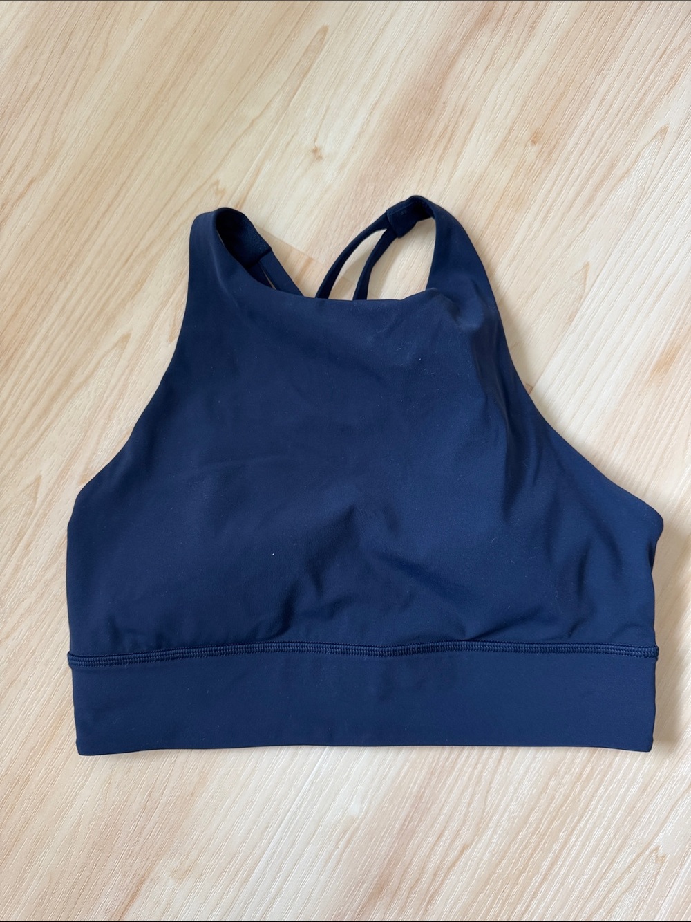 Lulu Lemon  High Neck Sports Bra - navy